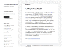 Tablet Screenshot of cheaptextbooks.info