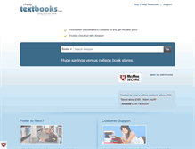 Tablet Screenshot of cheaptextbooks.com